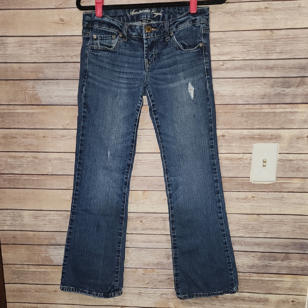 American Eagle Outfitters Dark Blue Boot Cut Jeans